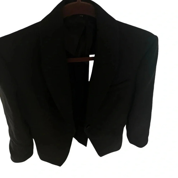 Theory Women’s Black One Button Blazer 10 - Picture 3 of 9